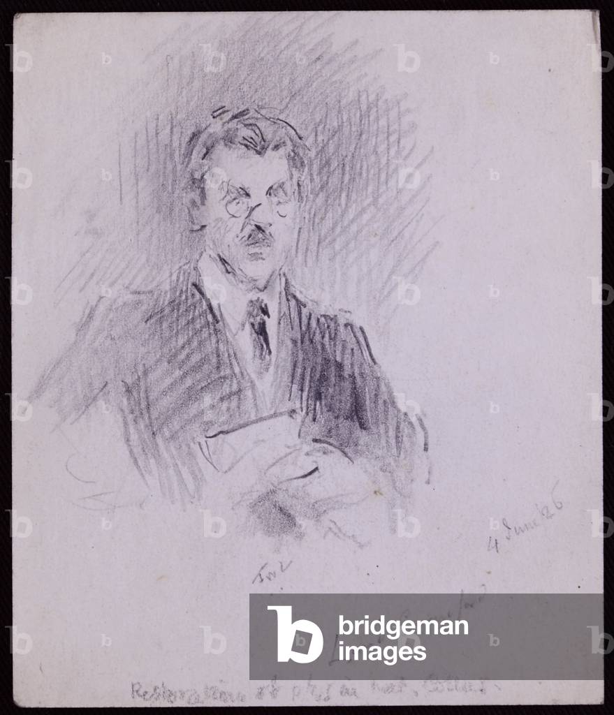 Portrait of Earl of Crawford & Balcarres, 1926 (pencil on paper)