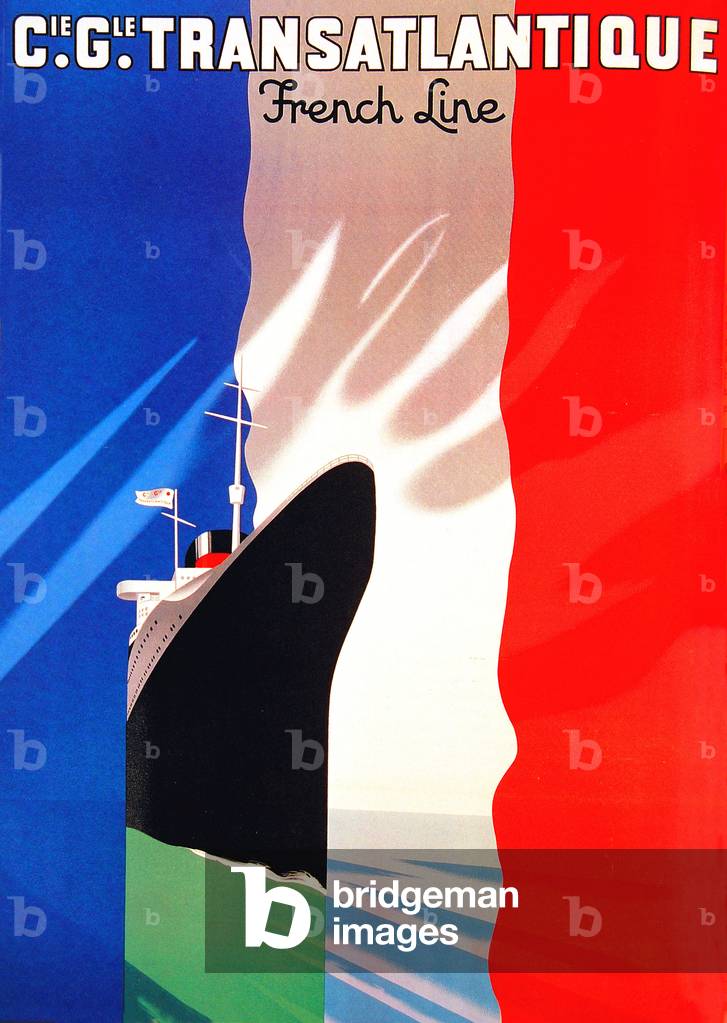 French Line Poster, France, 1930s