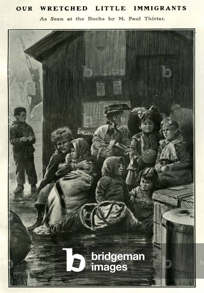 Immigrants Magazine Plate, UK, 1900s