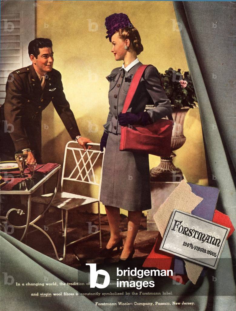 womens forstmann, 1940s (print)