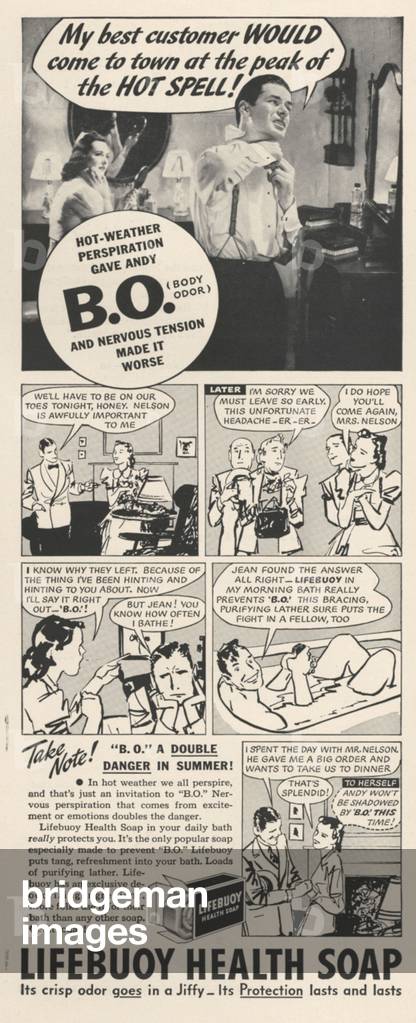 Lifebuoy Magazine, advert, USA, 1940s