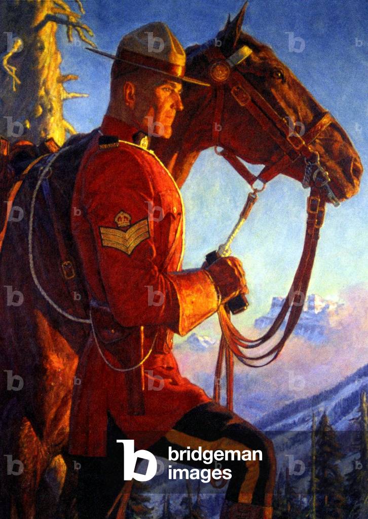 Canadian Mountie Magazine Plate, USA,