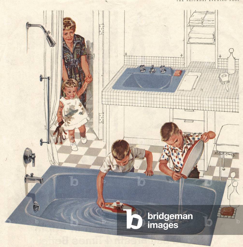 Bathrooms Magazine Plate, USA, 1950s