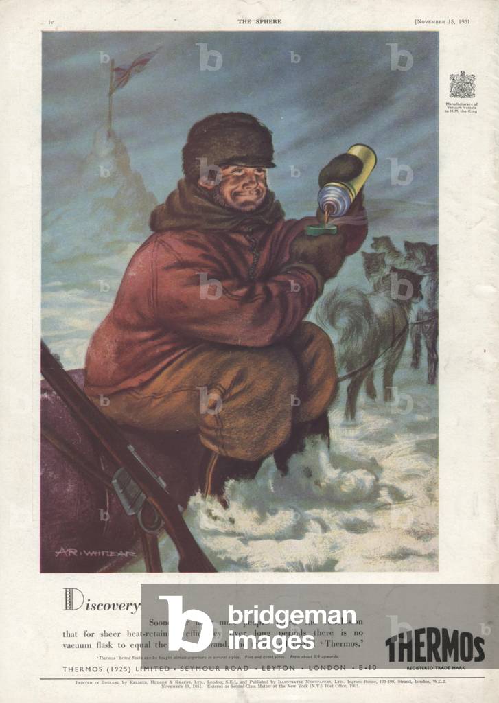 Thermos Magazine, advert, UK, 1950s