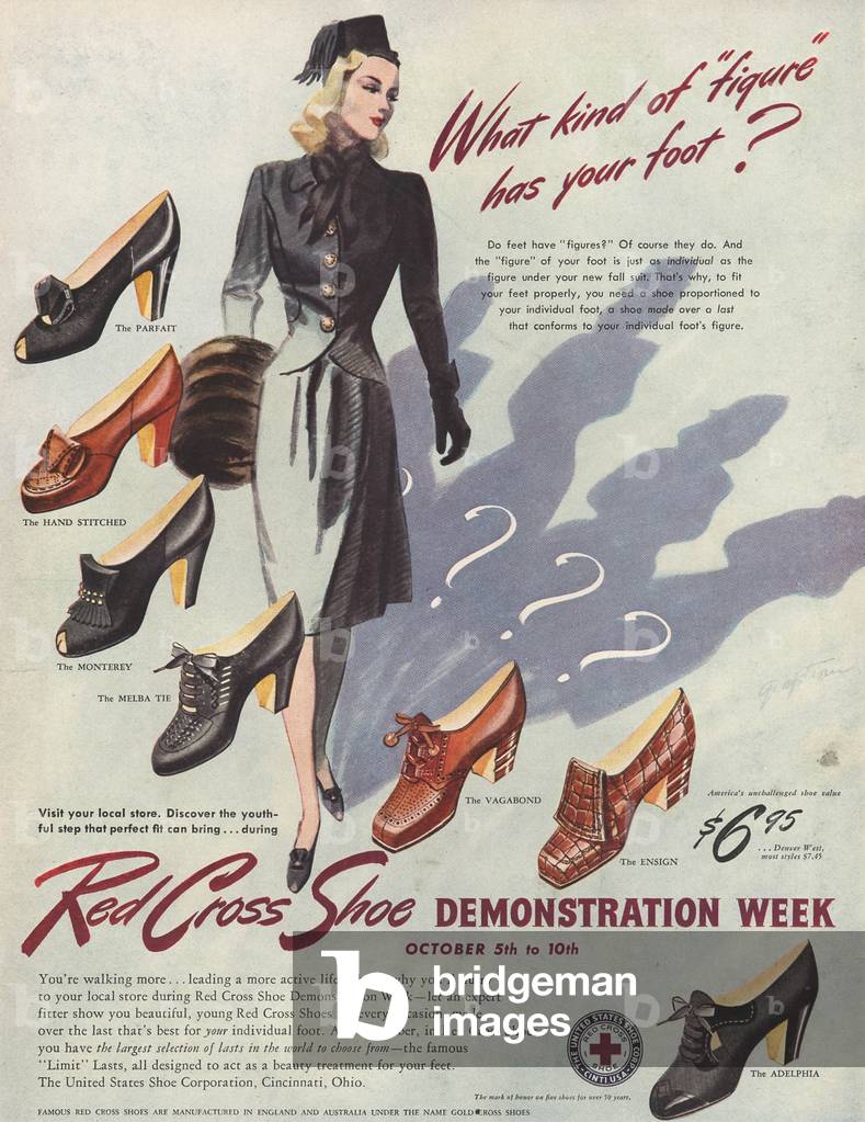 Red Cross Magazine, advert, USA, 1940s