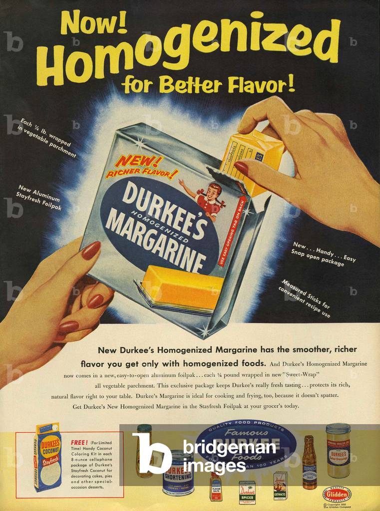 Durkee Magazine, advert, USA, 1950s
