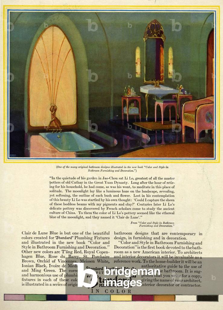 Standard Plumbing Magazine, advert, USA, 1930s