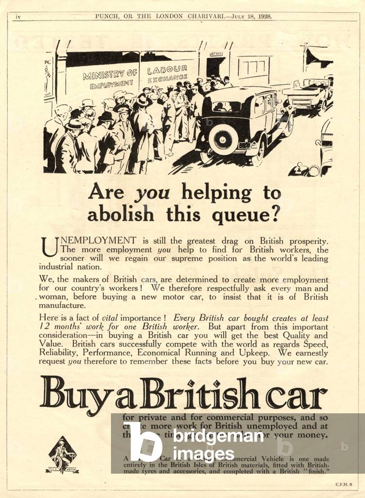 Buy British Magazine, advert, UK, 1920s