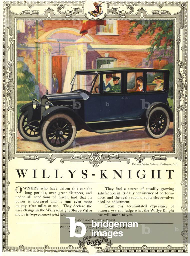 Willys-Knight Magazine, advert, USA, 1910s