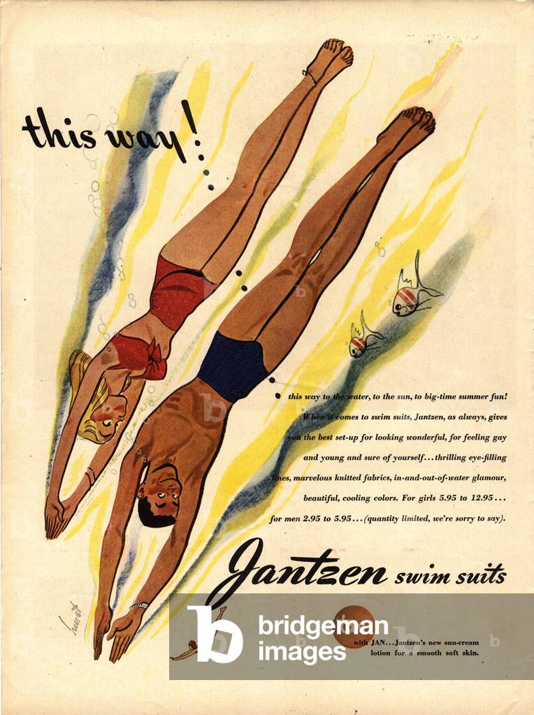 Jantzen Magazine, advert, USA, 1940s