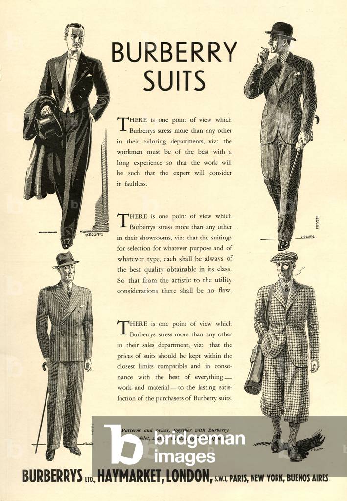 Burberry Magazine, advert, UK, 1930s