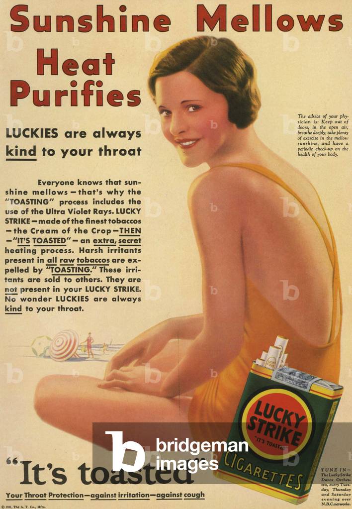 Lucky Strike Magazine, advert, USA, 1930s