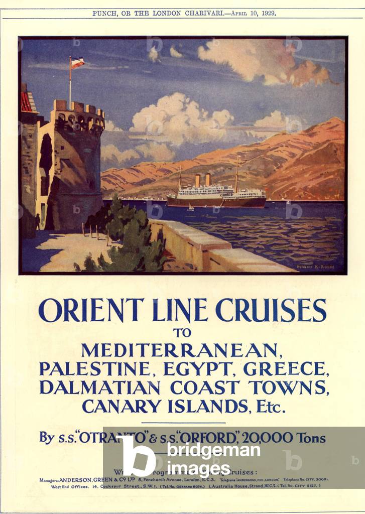 Orient Line Magazine, advert, UK, 1920s