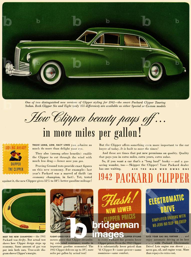 Packard Clipper, 1940s (print)