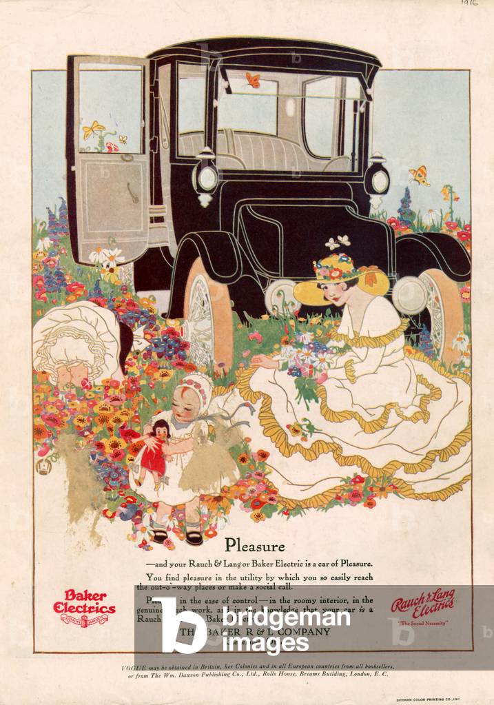 Baker Electrics Magazine, advert, USA, 1910s