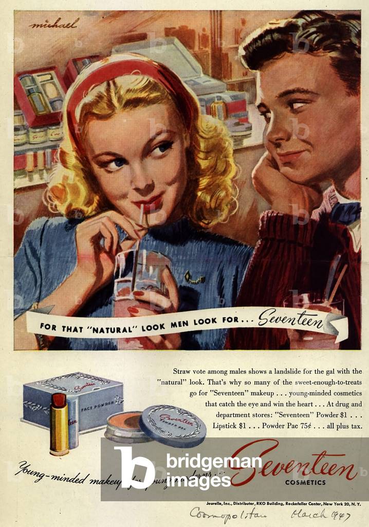 Seventeen Magazine Advert, USA, 1940s