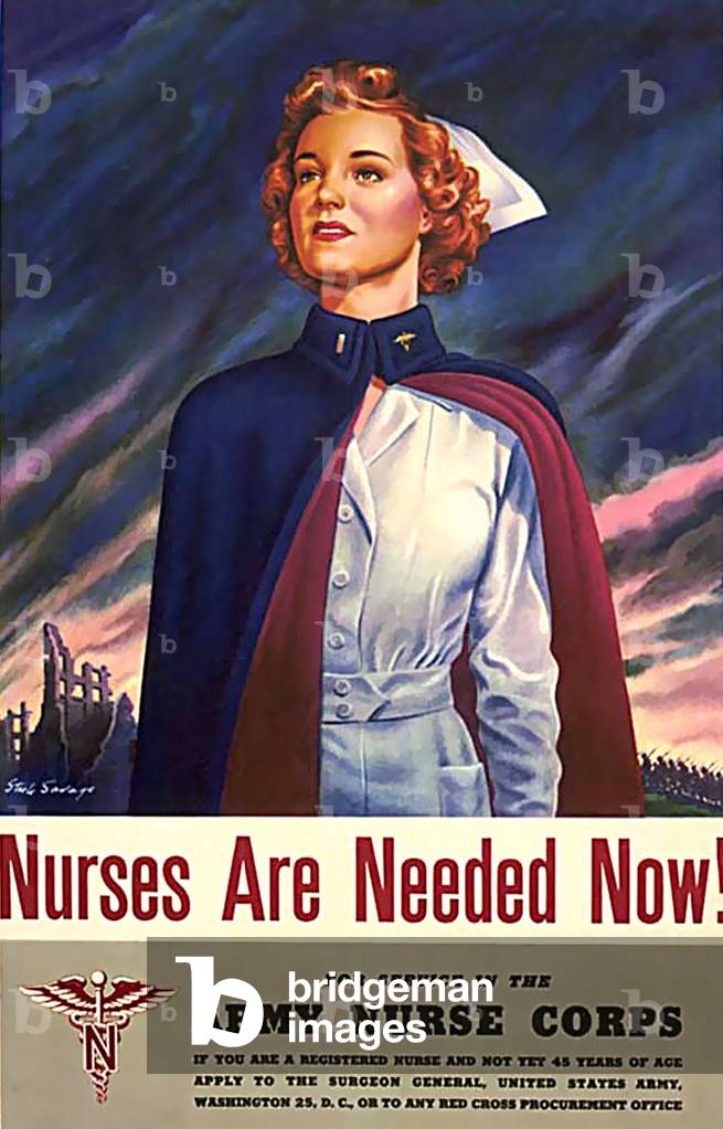 Nurses Recruitment Poster, USA, 1940s
