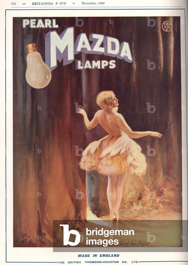 Mazda Magazine, advert, UK, 1920s