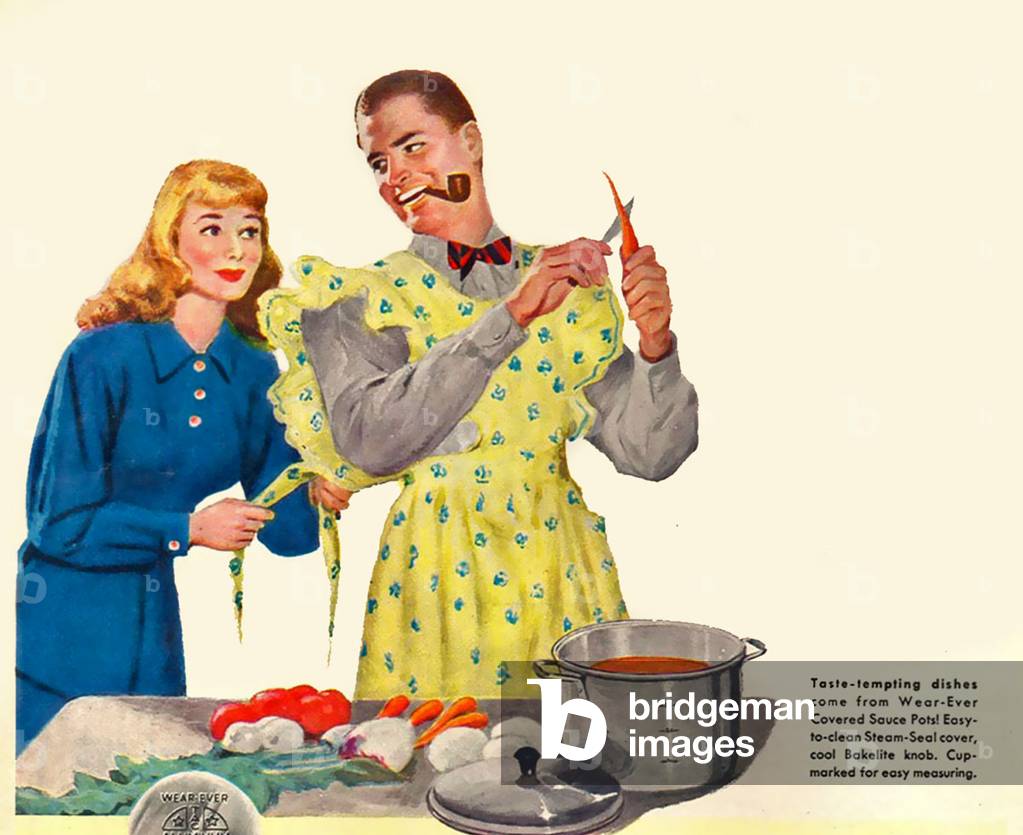 The Aluminium Utensil Cooking Company Magazine Advert (detail), USA, 1950s