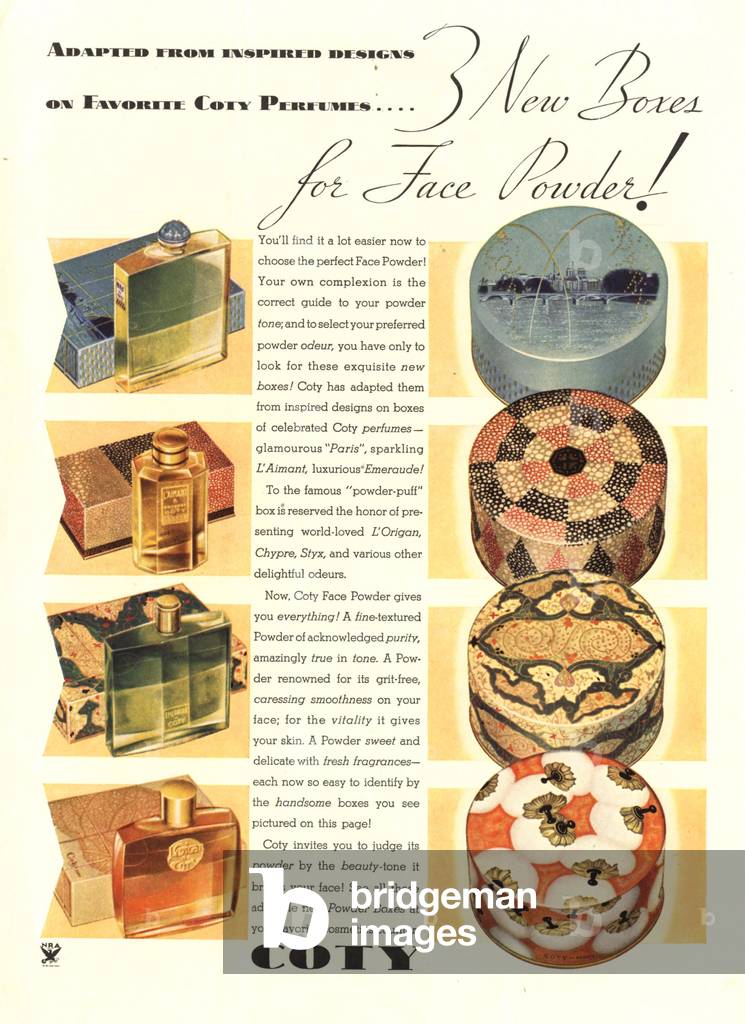 Coty face powder, 1930s (print)