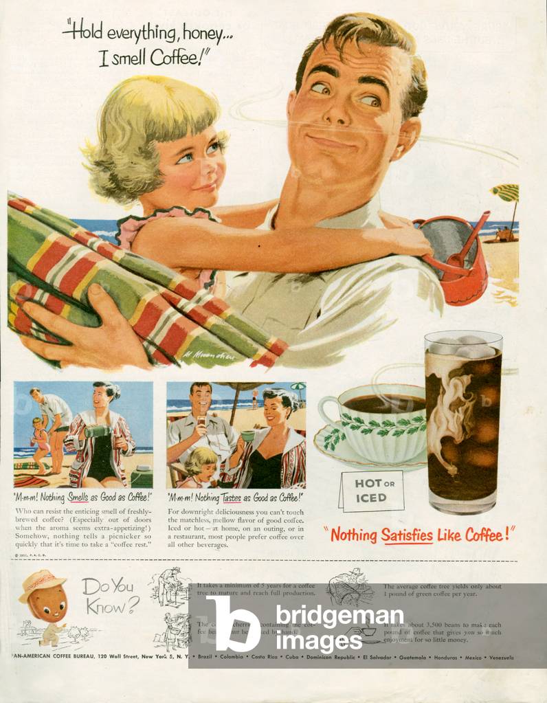Pan American Coffee Co Magazine Advert, USA, 1950s