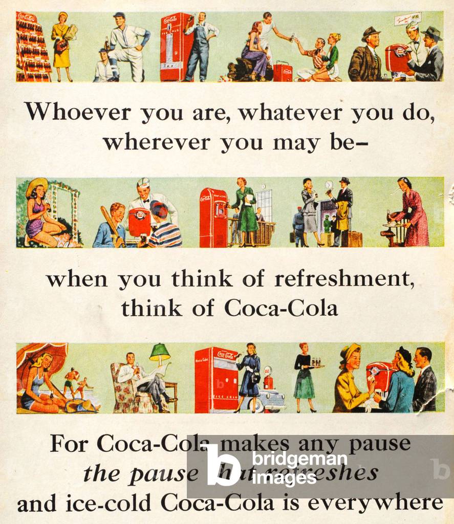 Coca-Cola Magazine Advert (detail), USA,