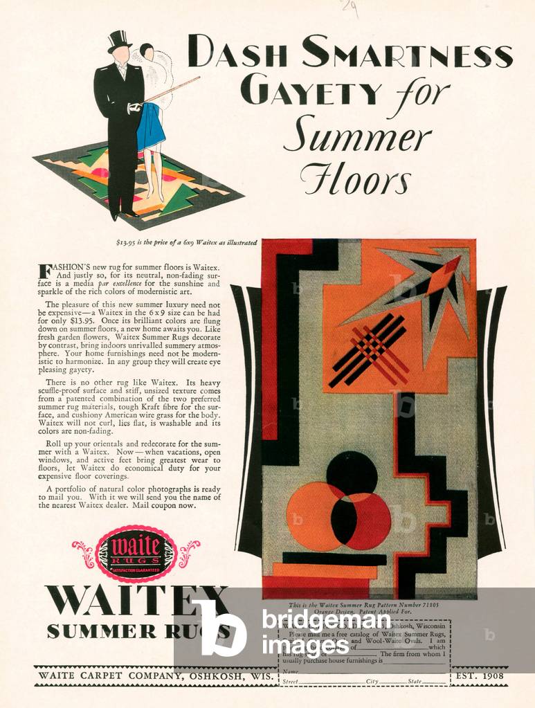 Waitex Magazine, advert, USA, 1920s