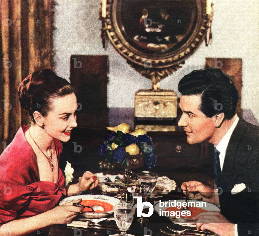 Dining Couples Magazine, advert, UK, 1950s