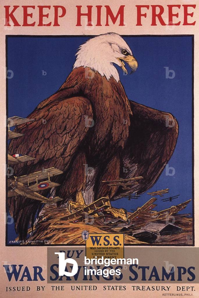 savings eagles WW1, 1910s
