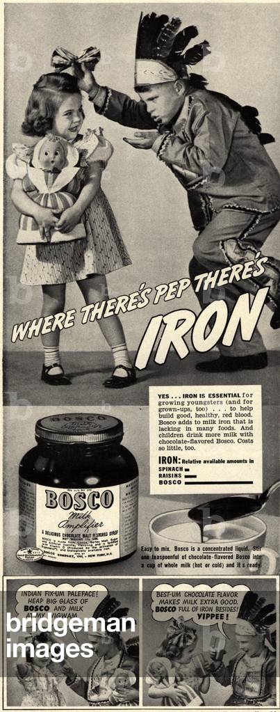vitamins cowboys, 1930s (print)