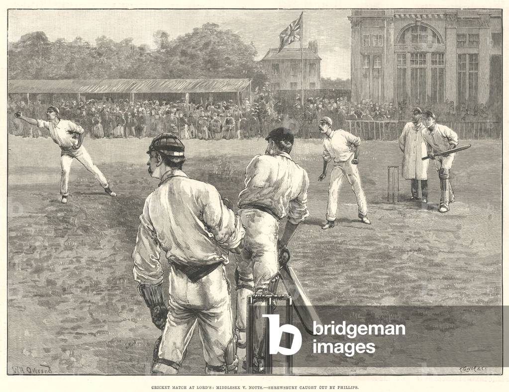 Middlesex Cricket NLI, Magazine Plate, UK, 1890s