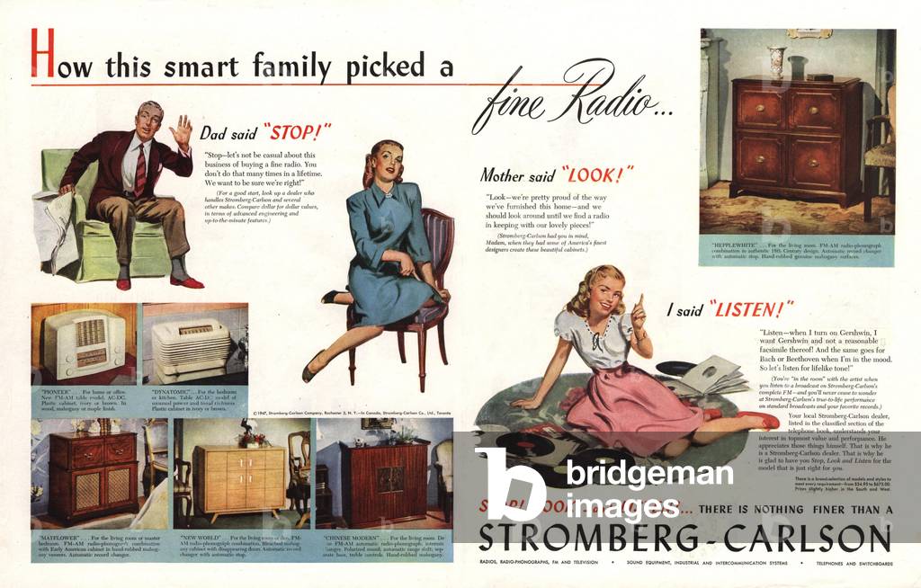 Stromberg-Carlson Magazine, advert, USA, 1940s