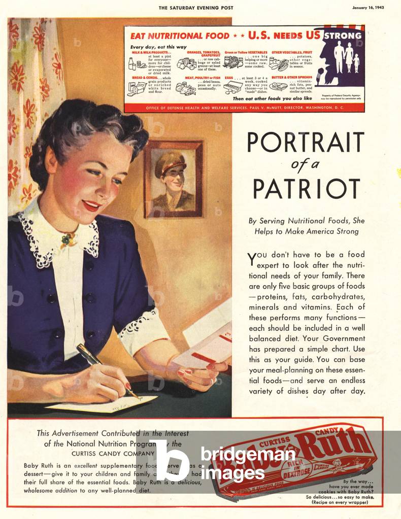 Baby Ruth Magazine, advert, UK, 1940s