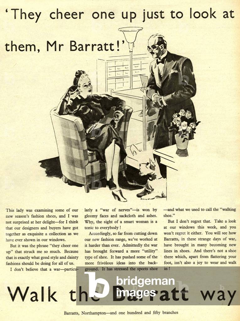 Barratt Magazine, advert, UK, 1940s