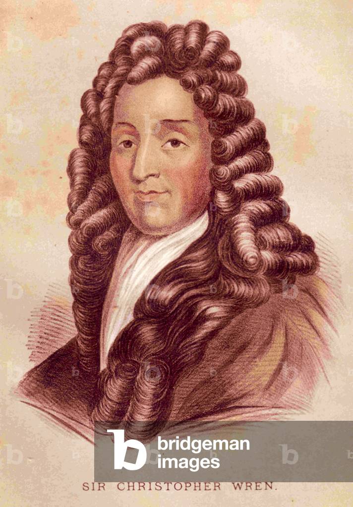 SirChristopher  Wren Book Plate, UK,