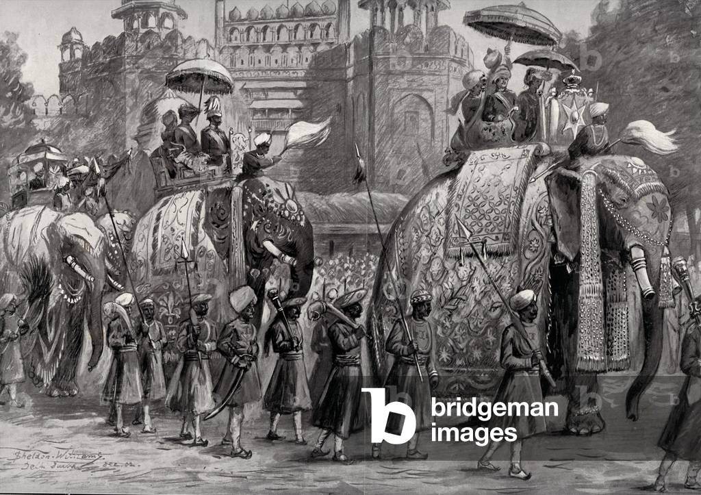 india elephants, 1890s