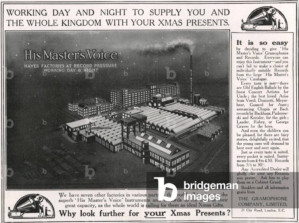 HMV Magazine Advert, UK, 1910s