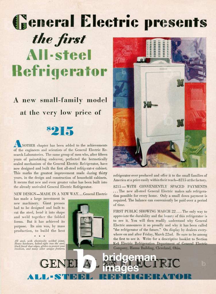 General Electric Magazine, advert,, 1920s