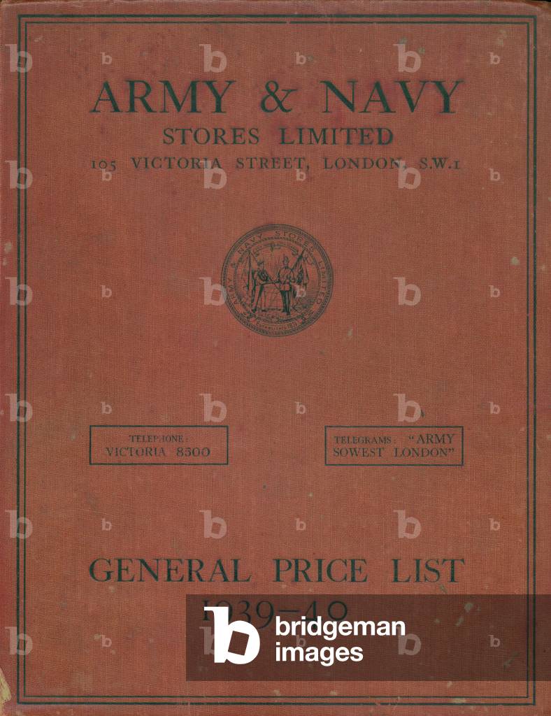 Army and Navy Stores Ltd Catalogue Cover, UK, 1930s