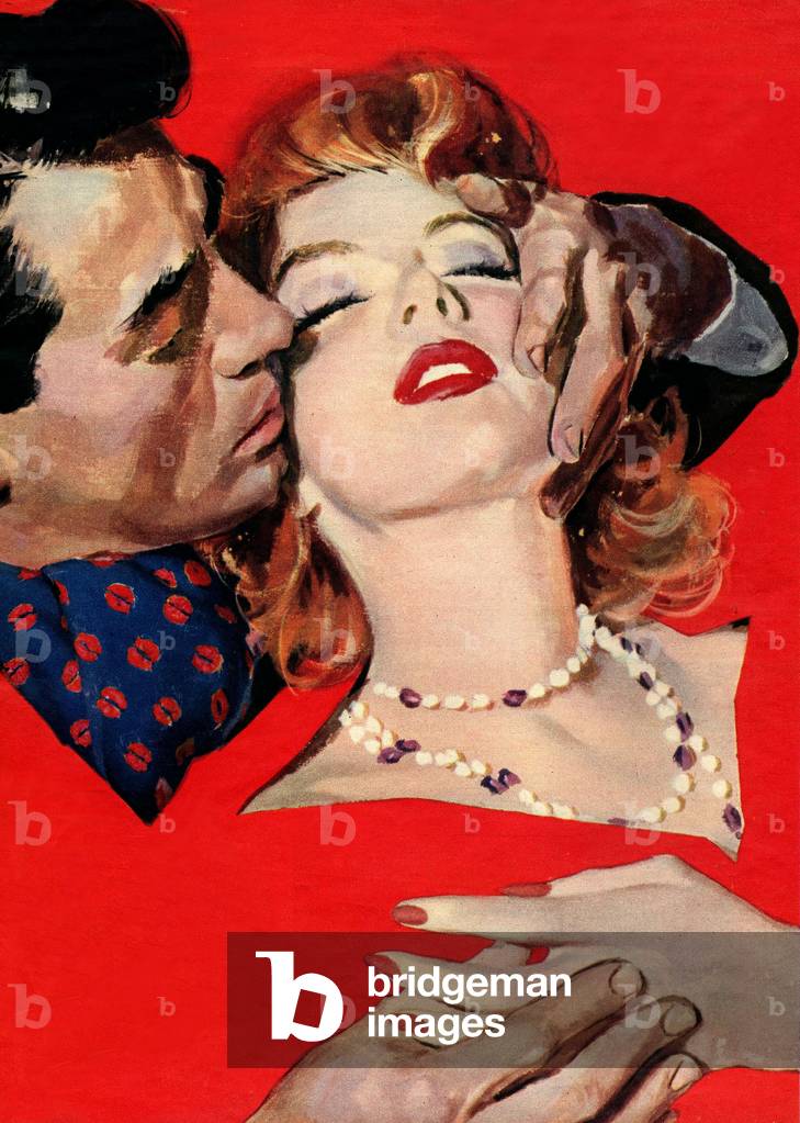 Kissing Couples, Magazine Plate, UK, 1950s