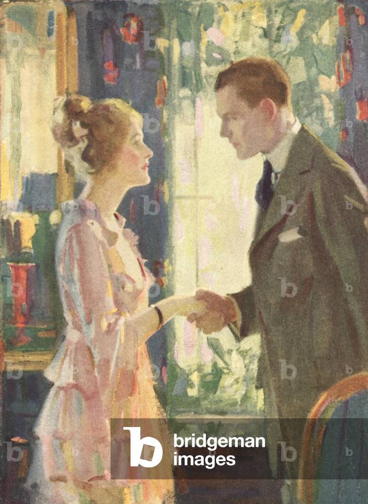 First Meeting Magazine Plate, UK, 1920s