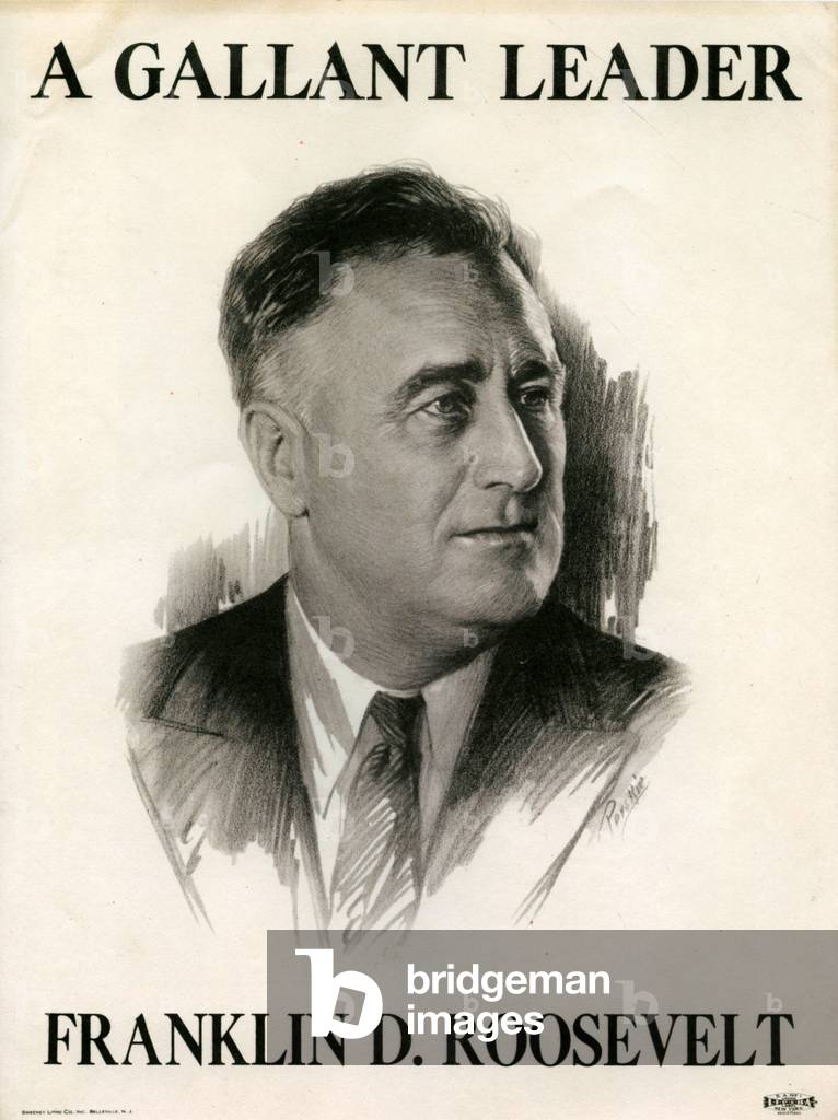Franklin Roosevelt, election poster, 1936