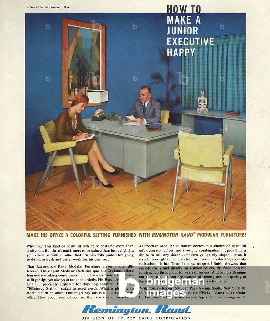 Remington Rand Magazine Advert, USA, 1950s