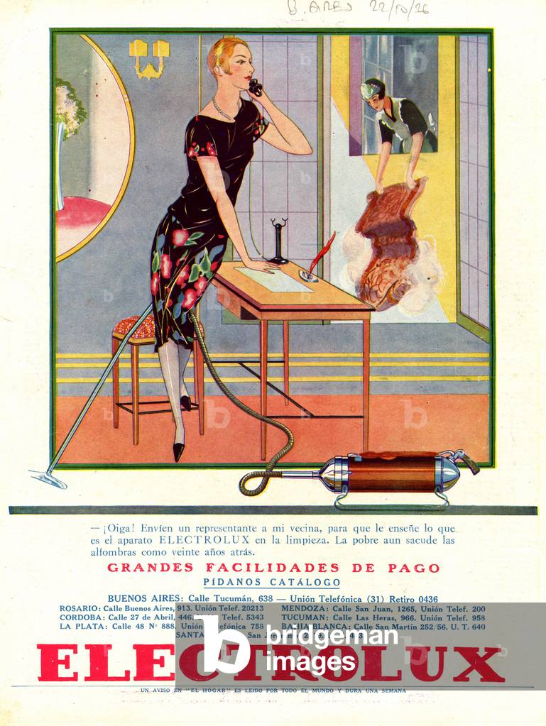 Electrolux Magazine, advert, Spain, 1920s