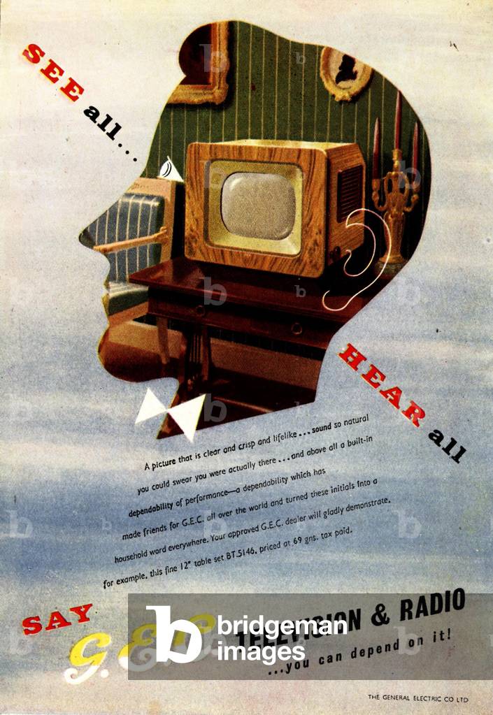 G.E.C Magazine, advert, UK, 1940s