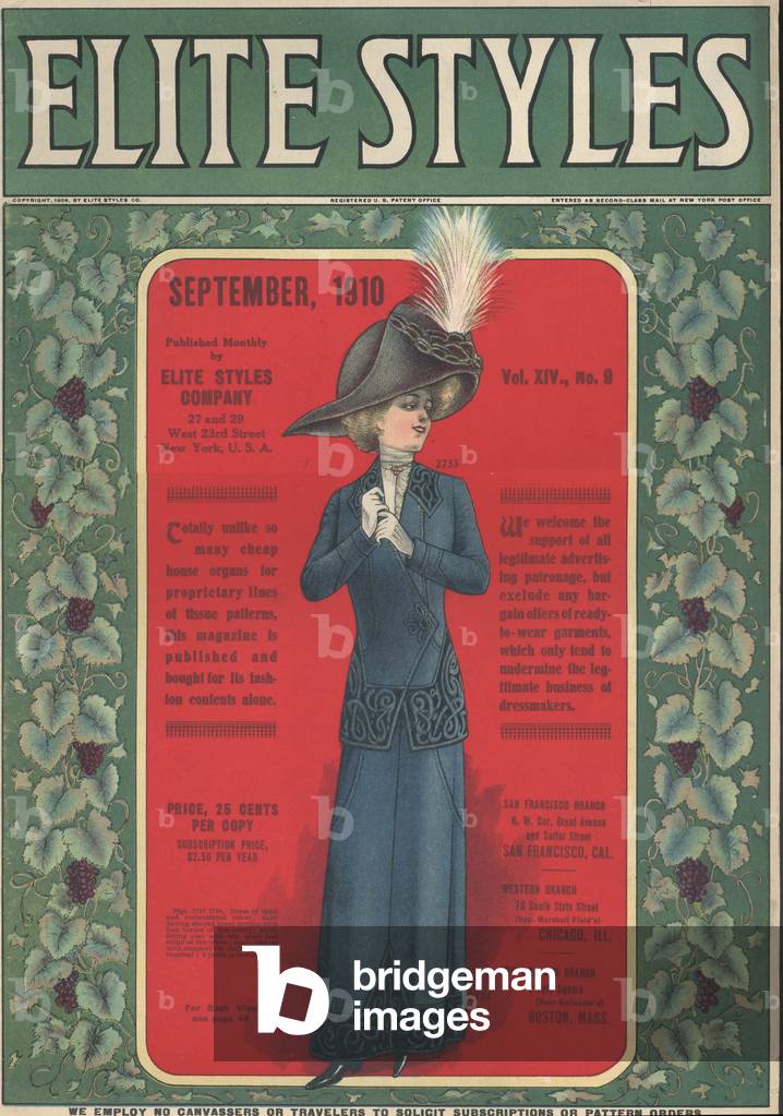 Elite Styles Magazine Cover, USA, 1910s