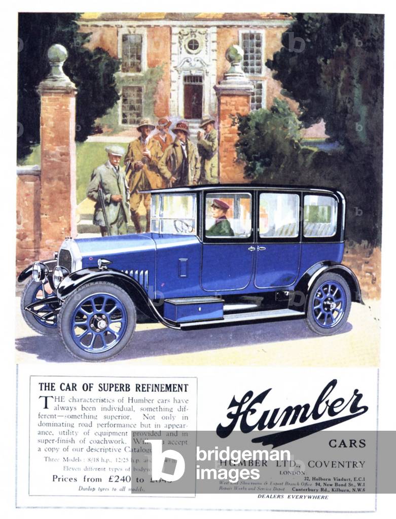 Humber Magazine, advert, UK, 1920s