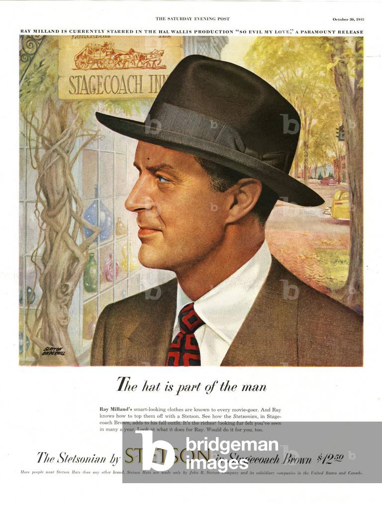 Stetson Magazine, advert, USA, 1940s