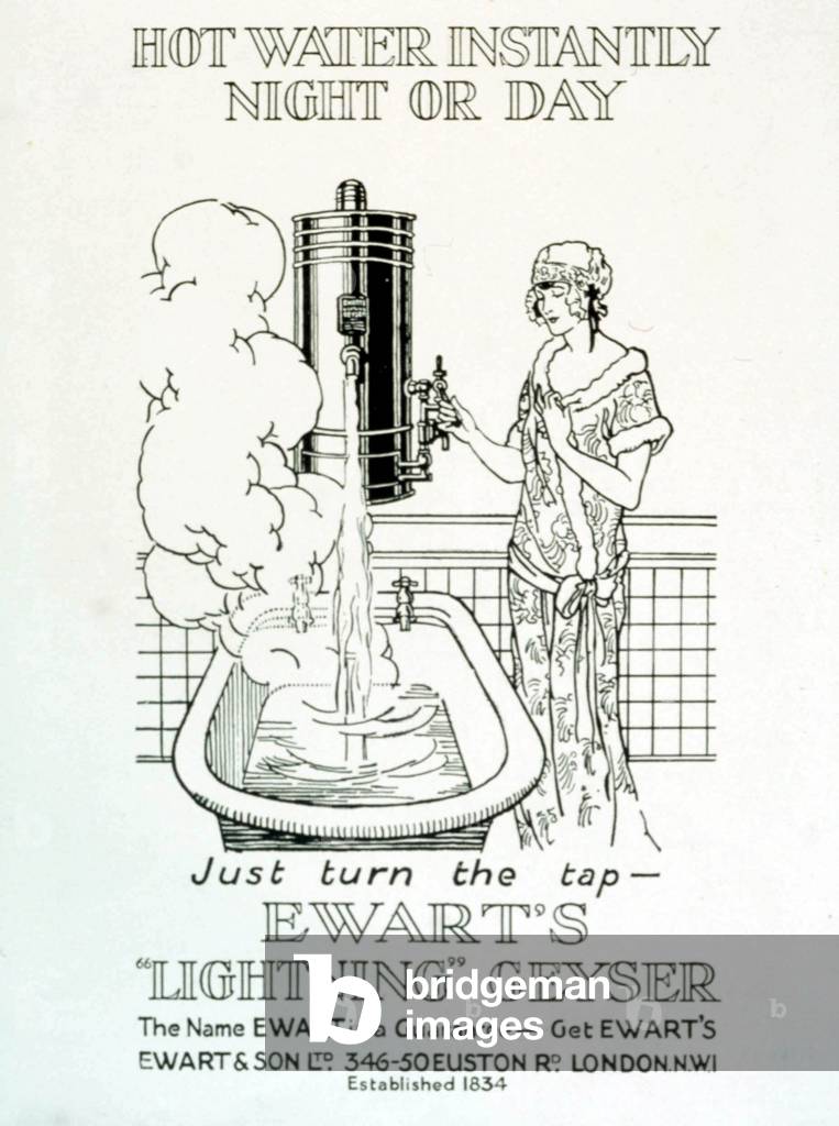 ewart s bathrooms baths heating, UK, 1920s, (print)