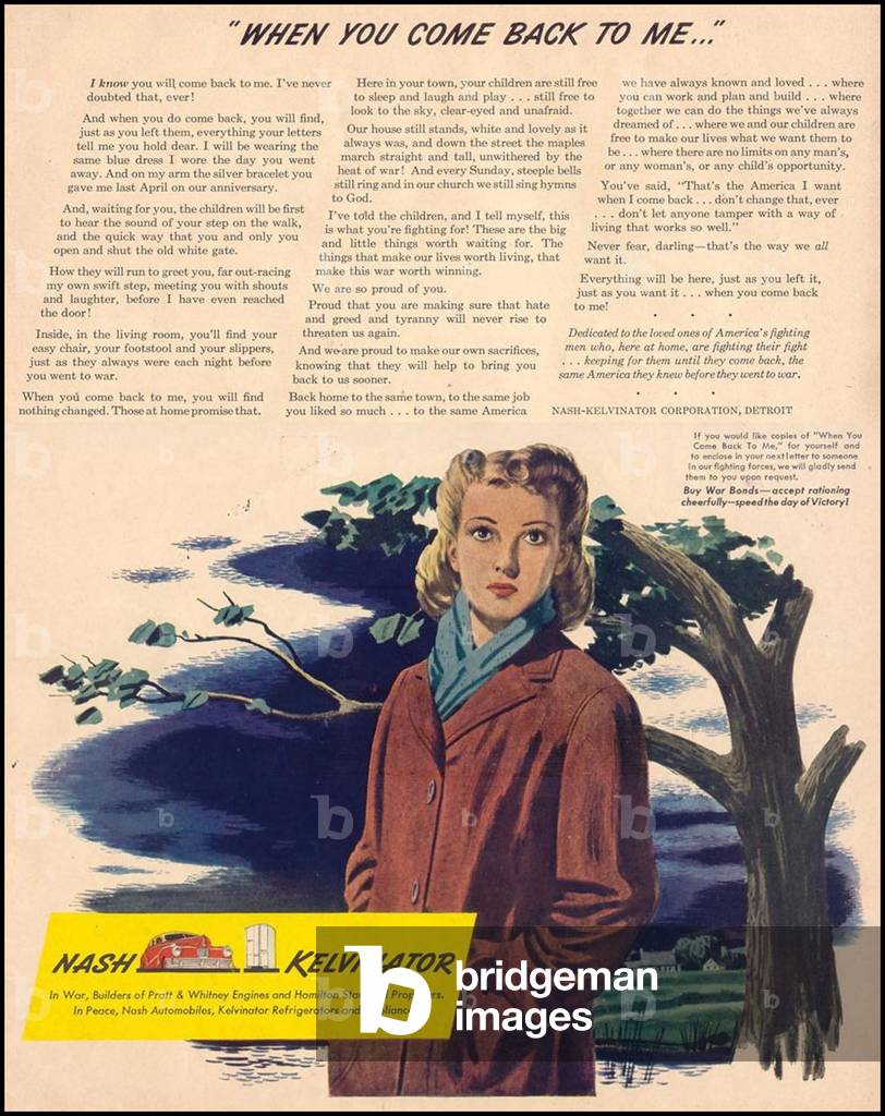 Nash Kelvinator Magazine Advert, USA, 1940s
